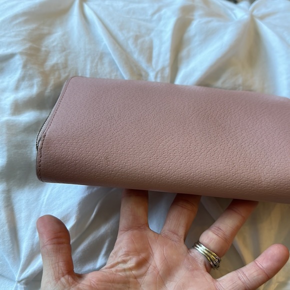 Kate Spade Large Carryall Wristlet/Wallet Blush Pink Double Zipper - Picture 4 of 16